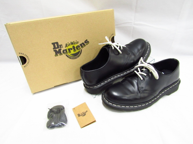 Dr.Martens 1461WS 3ホールシューズ ドクターマーチン 26.0cm ブラック BOXつき 中古品 ◆130226_画像1