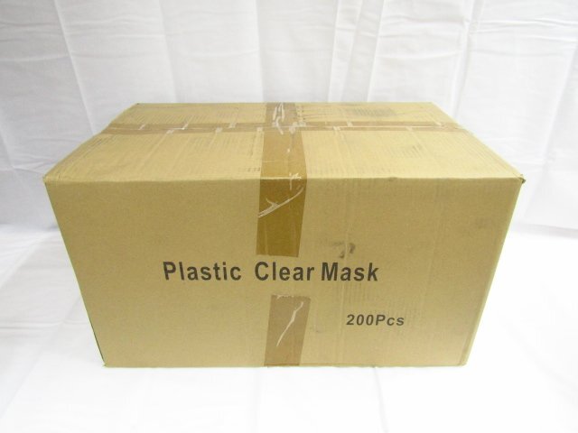 1円スタート Plastic Clear Mouth Shield プラスティック クリア マウス シールド マスク 20パック 200個入り 1スタ 未使用品 ◆5110_画像1