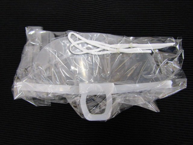 1円スタート Plastic Clear Mouth Shield プラスティック クリア マウス シールド マスク 20パック 200個入り 1スタ 未使用品 ◆5110_画像5