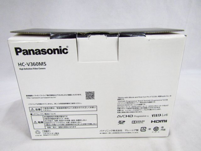 Panasonic パナソニック デジタルハイビジョン ビデオカメラ HC-V360MS 中古品 ◆5303の画像2