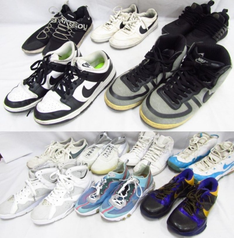 1円スタート NIKE adidas JORDAN DUNK AIR MAX 他 スニーカー まとめ売り ジャンク 1スタ ジャンク品 ◆5306_※画像1のもので全てです。