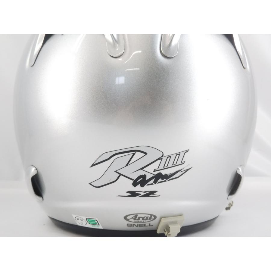 Arai アライ SZ-RAM3 59-60cm ジェットヘルメット スモークシールド シルバー 予備シールド付き_画像5