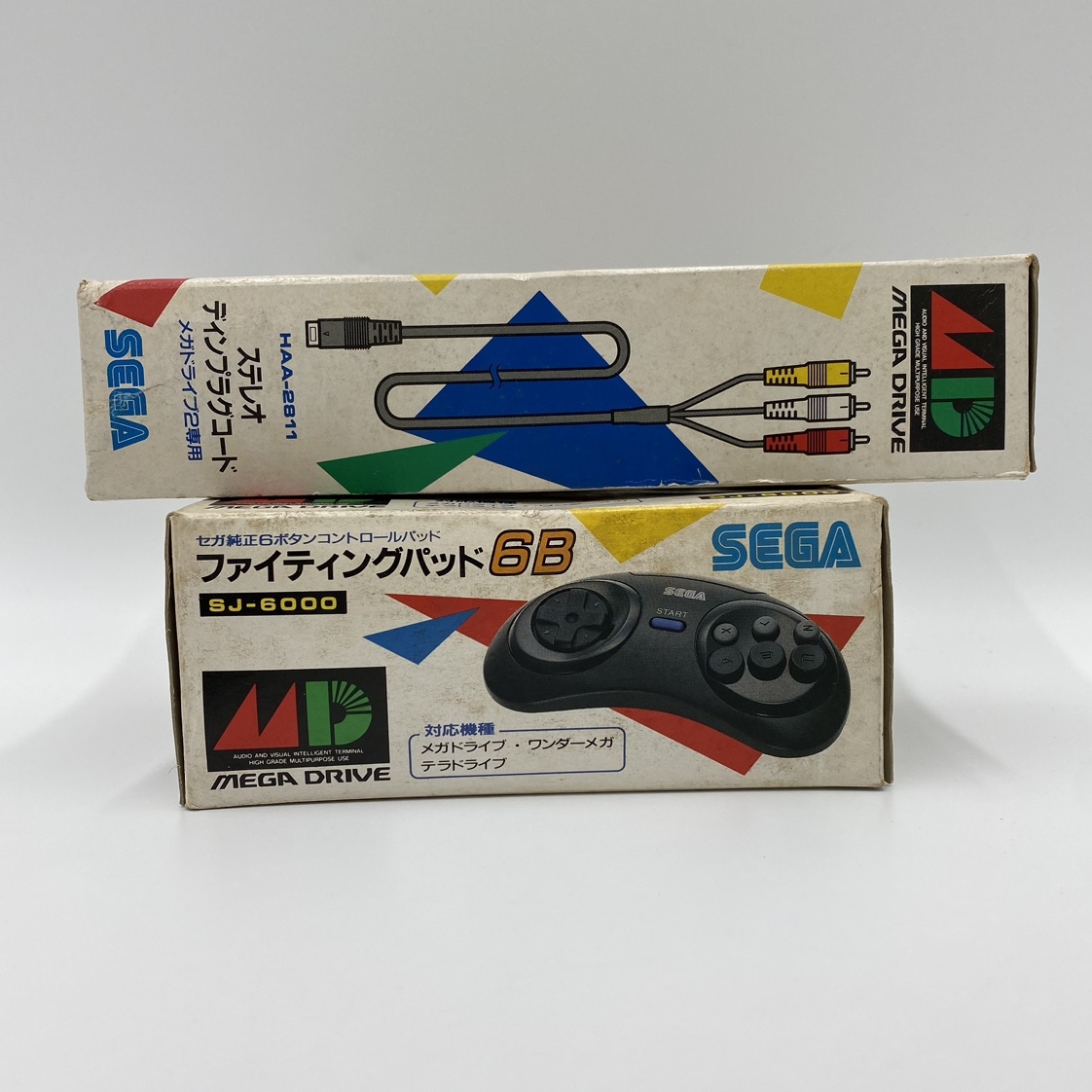 ko0424/13/24 1円～ ジャンク 動作未確認 SEGA PCエンジン PC ENGINE ステレオ ディンプラグコード HAA-2811/ファイティングパッド SJ-6000の画像6