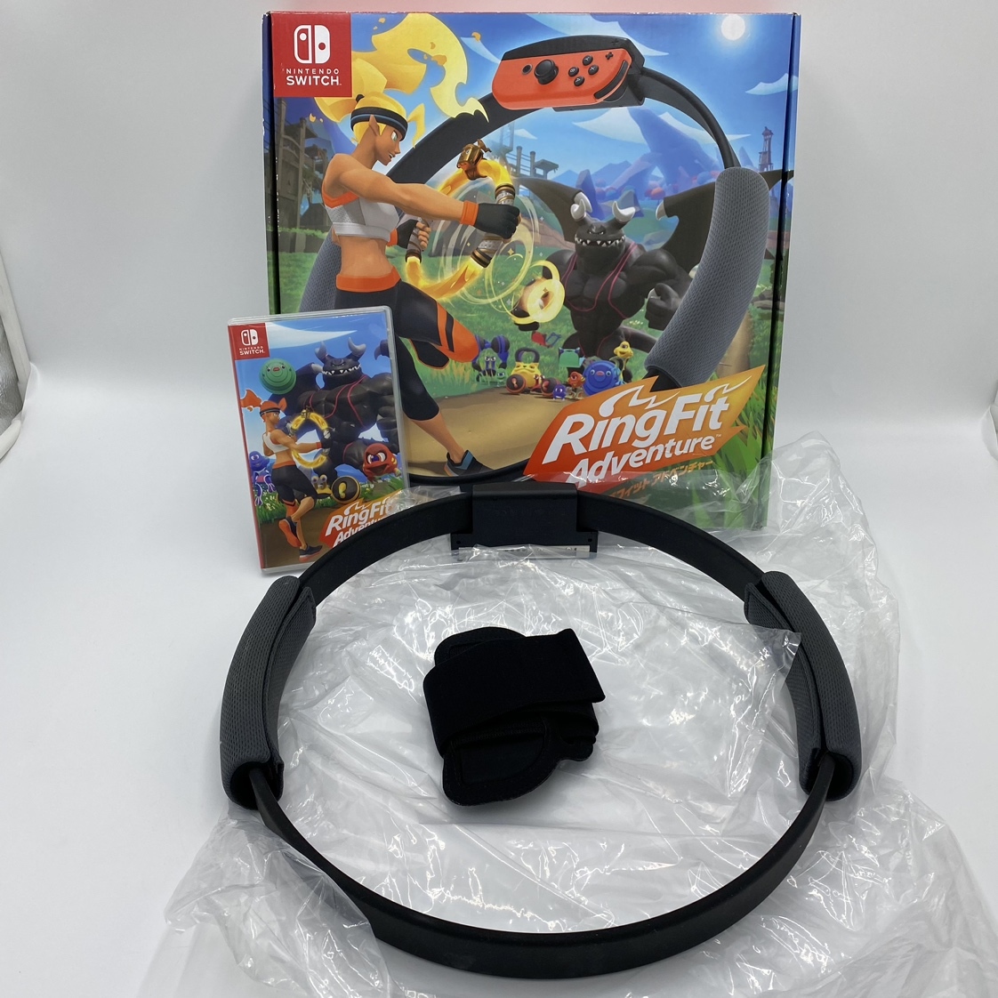 ko0424/19/20 1円～ ニンテンドースイッチ リングフィット アドベンチャー Nintendo Switch RingFit Adventure ソフト アクセサリー 箱付の画像1