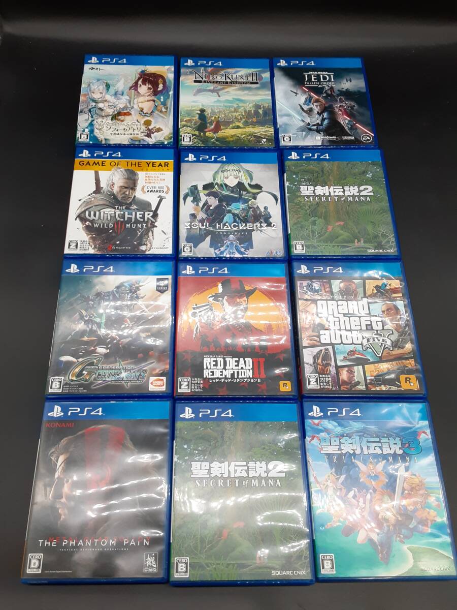 大人気アイテム 動作確認済 中古品 ta0409/09/21 PS4 他 ソウルハッカーズ2 グランドセフトオート5 聖剣伝説2-3 ソフト PS4ソフト