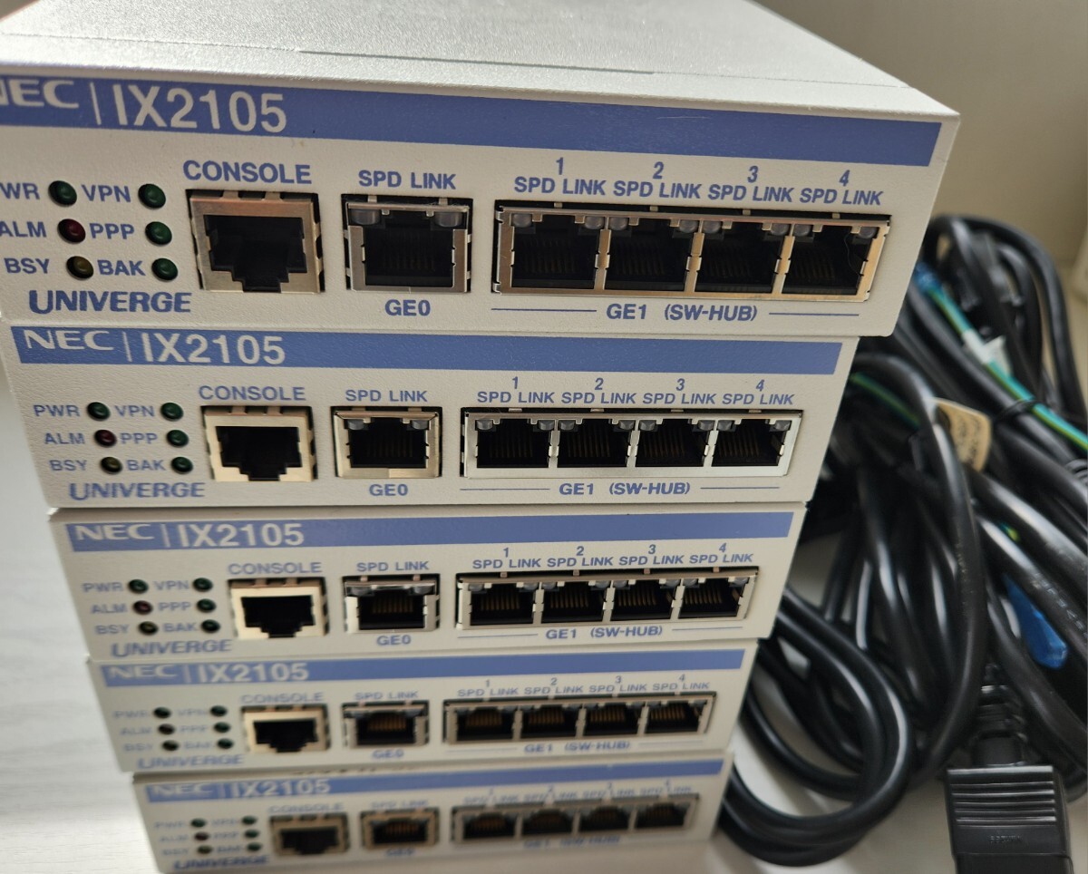 5個セット NEC UNIVERGE IX2105 電源ケーブル5個付き 初期化済みの画像2