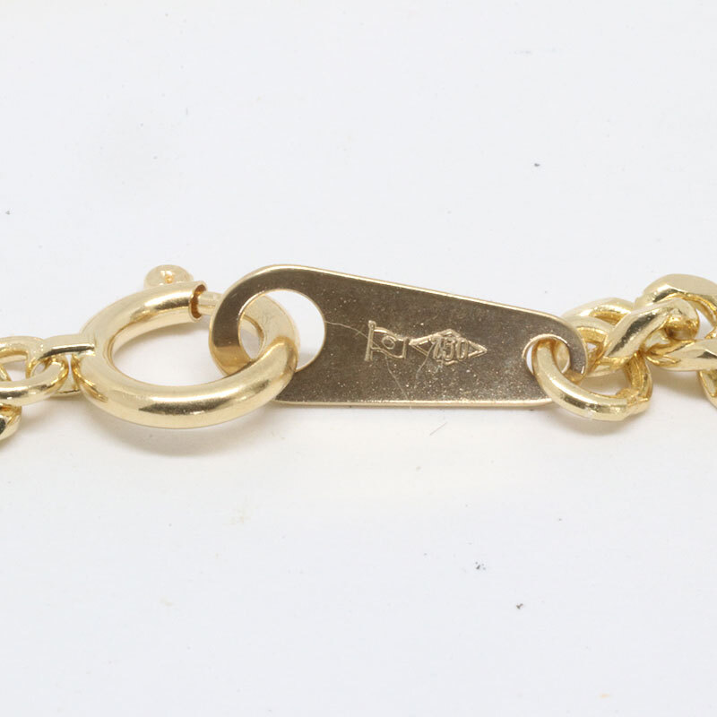 K18 20.0g 60cm 2面 喜平 ネックレス 18金 中古 （240330-4 質屋 藤千商店）
