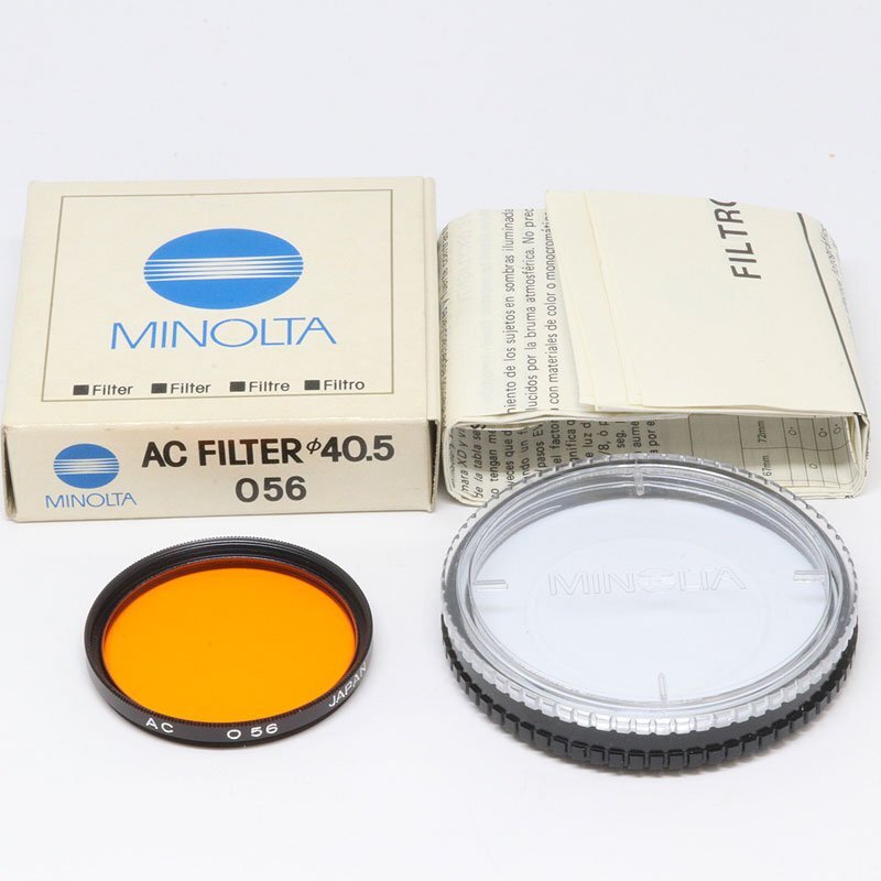  unused! MINOLTA Minolta AC FILTER 40.5 O56 lens filter ( pawnshop wistaria thousand shop )