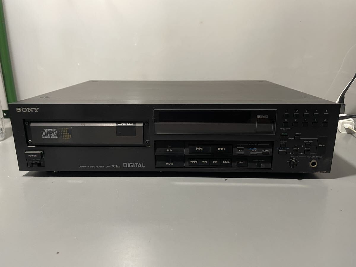 SONY ソニー CDプレイヤー CDP-701ES DIGITAL 昭和レトロ オーディオ機器 通電のみ確認の画像3