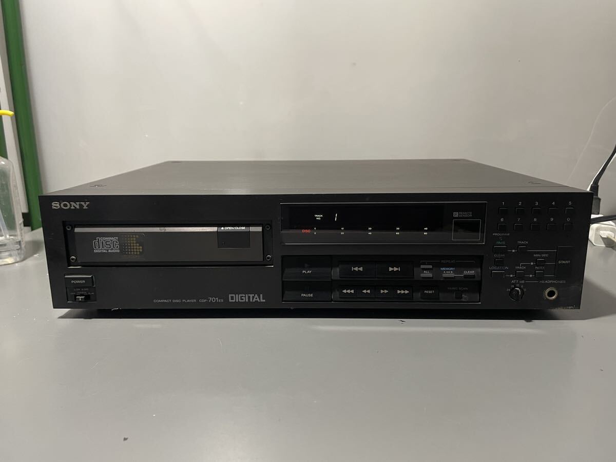 SONY ソニー CDプレイヤー CDP-701ES DIGITAL 昭和レトロ オーディオ機器 通電のみ確認の画像1
