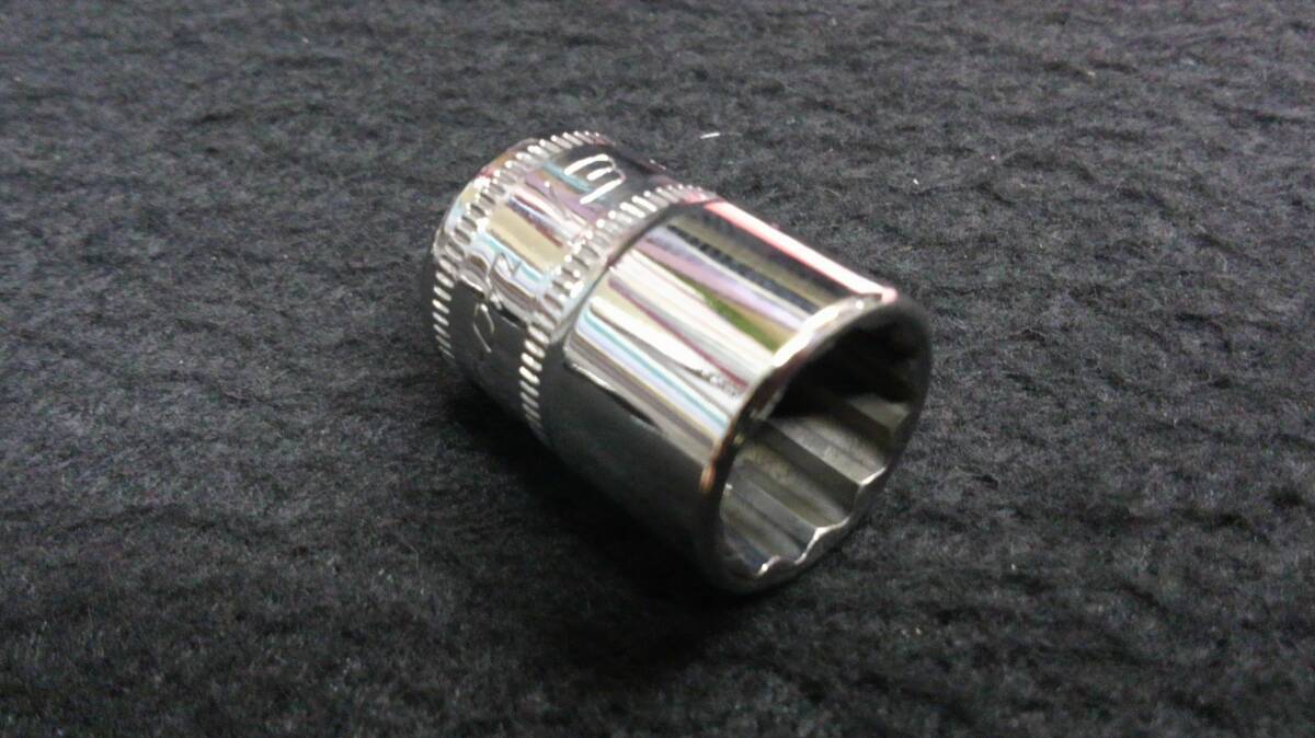 ＜13046＞  スナップオン Snap-on  シャローソケット FM13 12角 3/8sq  9.5mm  USAの画像3