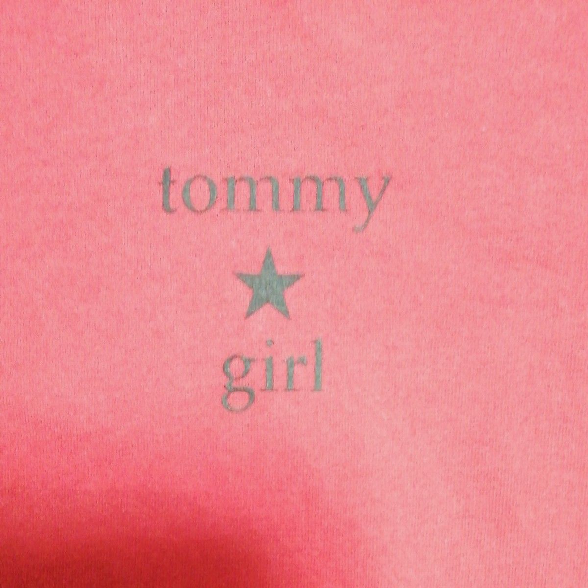 TOMMY JEANS★ 長袖 Tシャツ tommy girl カットソー　Sサイズ　赤色　 トップス