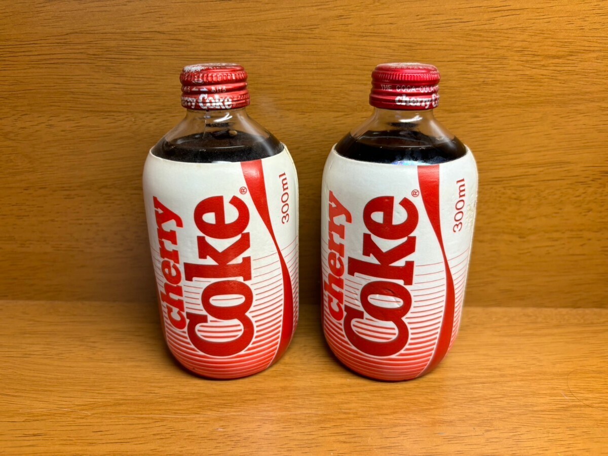 [ супер редкий новый товар нераспечатанный ] Coca Cola Cherry coke daruma бутылка Showa Retro подлинная вещь содержание ввод 2 шт. комплект 