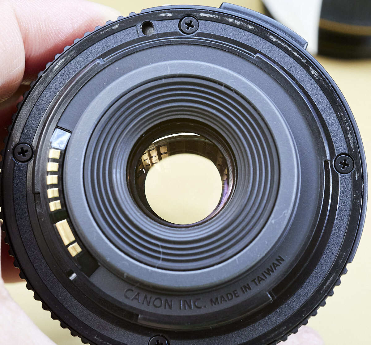 キヤノン EF-S18-55mm F3.5-5.6 USM (II型) 動作品(209) 前後キャップ付 完動 撮影OKの画像8