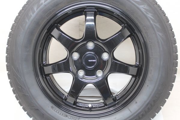 山あり BS VRX2 195/65R15 2022年製 ホイールセット 15インチ 中古スタッドレス 中古ホイール ノア ヴォクシー エスクァイア_画像4