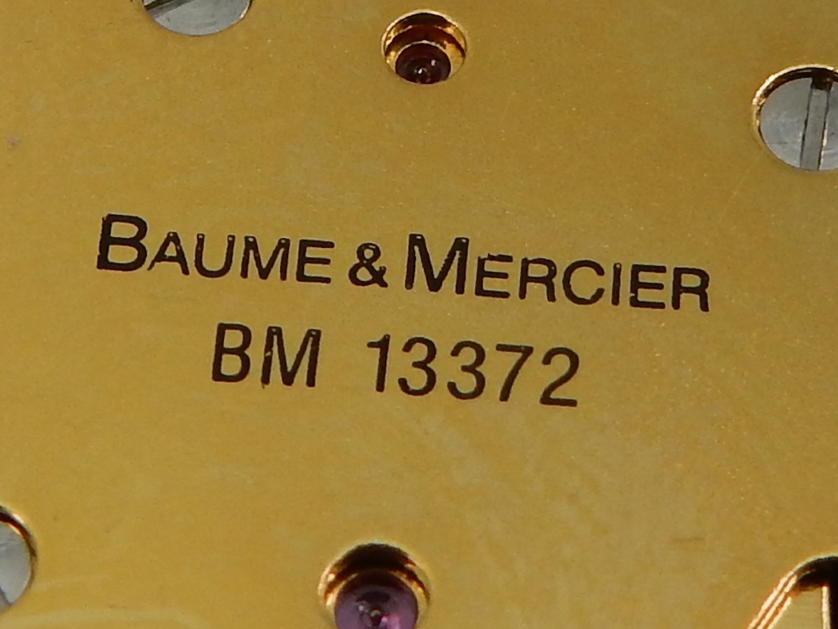 BAUME & MERCIER ボーム&メルシエ クロノグラフ クォーツ ムーブメント Cal BM13372 ジャンク 1の画像9