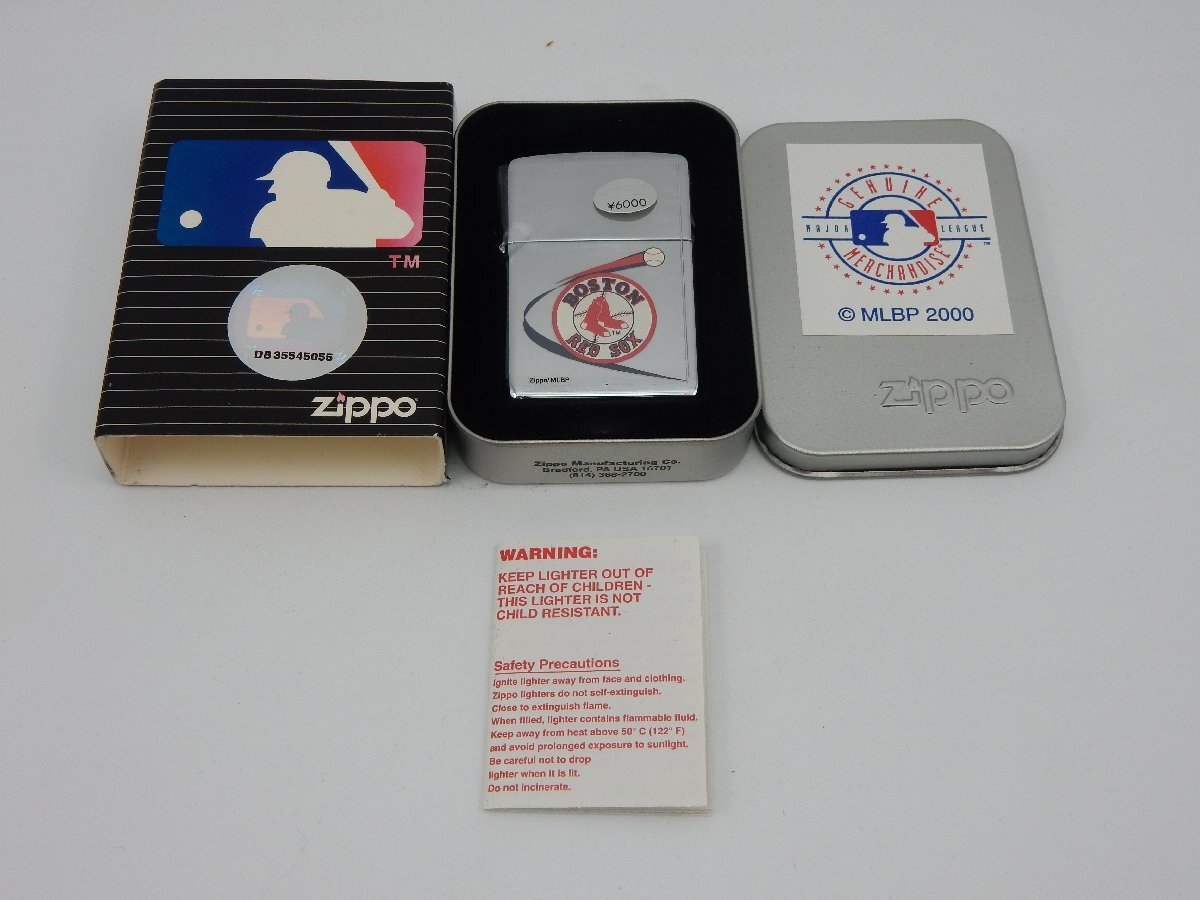 未使用品 Zippo MLB Boston Red Sox ボストン・レッドソックス 2001 現状で 1_画像10