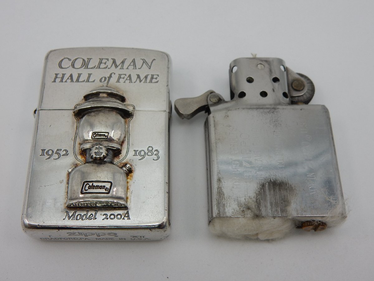 Zippo COLEMAN コールマン HALL of FAME model 200A 1952-1983 1996 1の画像7