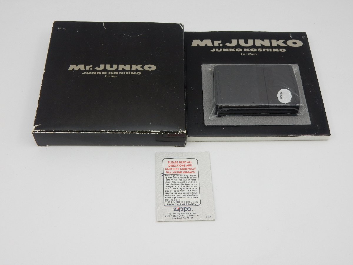 未使用品 Zippo Mr.JUNKO ミスタージュンコ 革巻 MJ-2 現状で 1の画像10
