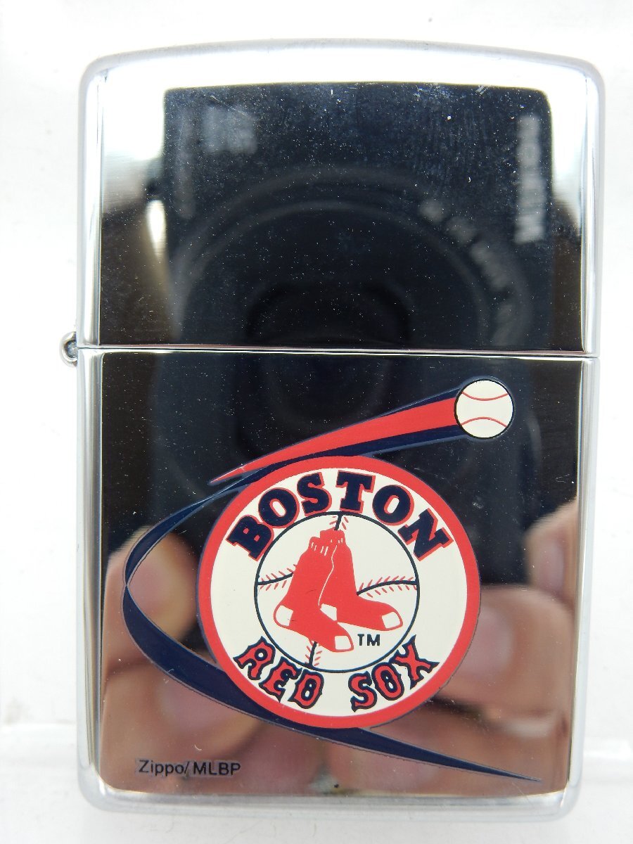 未使用品 Zippo MLB Boston Red Sox ボストン・レッドソックス 2001 現状で 1_画像1