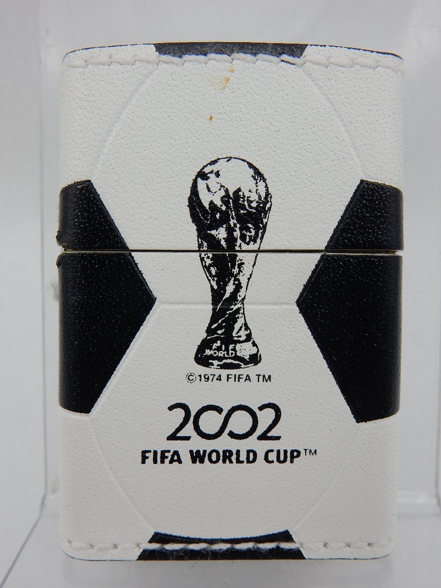 美品 Zippo 2002 FIFA WORLD CUP KOREA JAPAN 日韓ワールドカップ 革巻き 1999 現状で 1の画像1