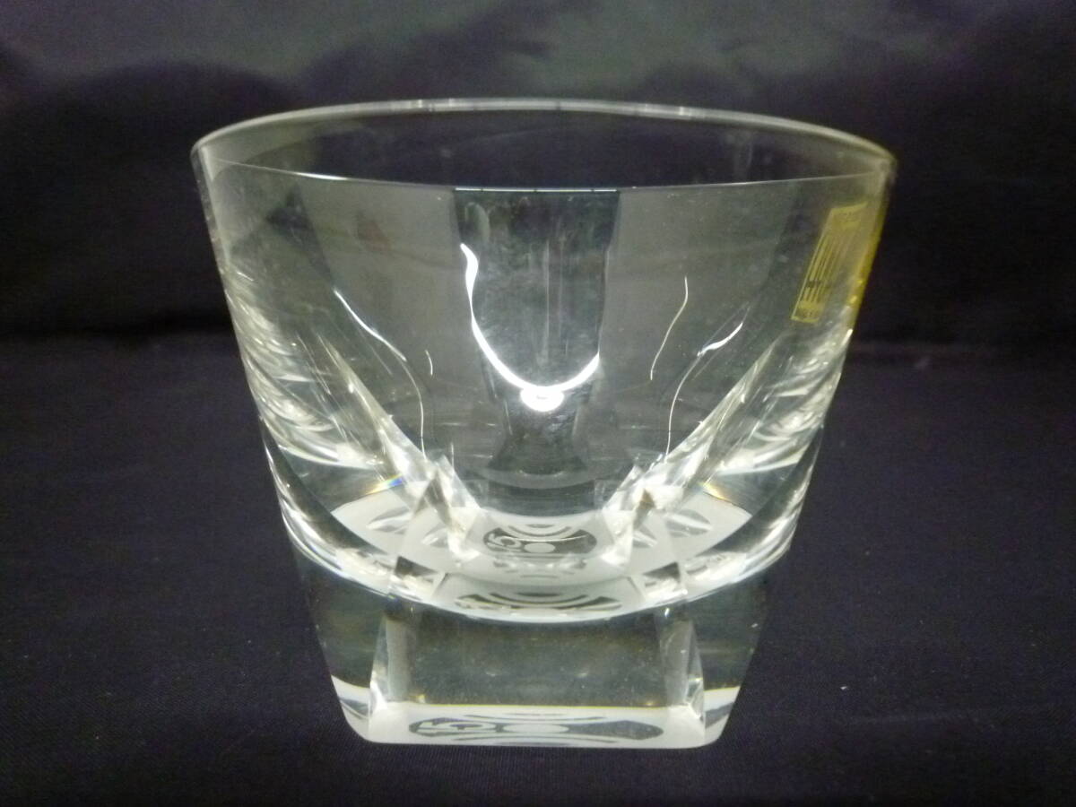 ▼保谷硝子 HOYA 冷酒グラス クリスタル グラス 4個セット 1個欠品 直径約6.7cm×高さ5.3cm ※ジャンク品 ■60の画像5