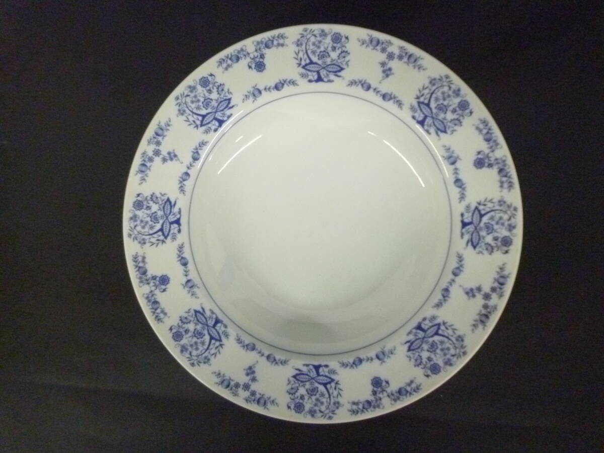 V soup plate MARUBISHI by Sango 4040 5 pieces set diameter approximately 21.5cm× height 3.5cm * junk #60