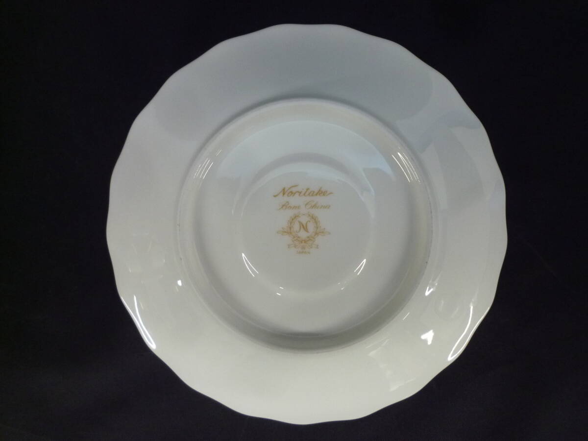 ▼ノリタケ Noritake カップ＆ソーサー ミルクポット シュガーポット 直径カップ約9.5cm/持手2.5cm×高さ5cm ※ジャンク品 ■60_画像7