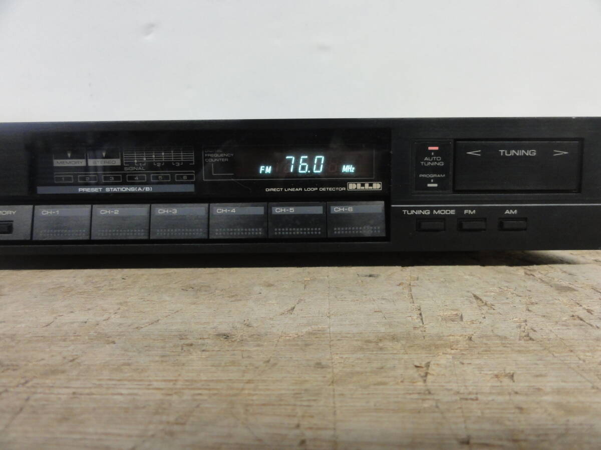 ♪KENWOOD ケンウッド FM/AMチューナー KT-880 1985年製 通電のみ確認※ジャンク品 ■１００の画像2