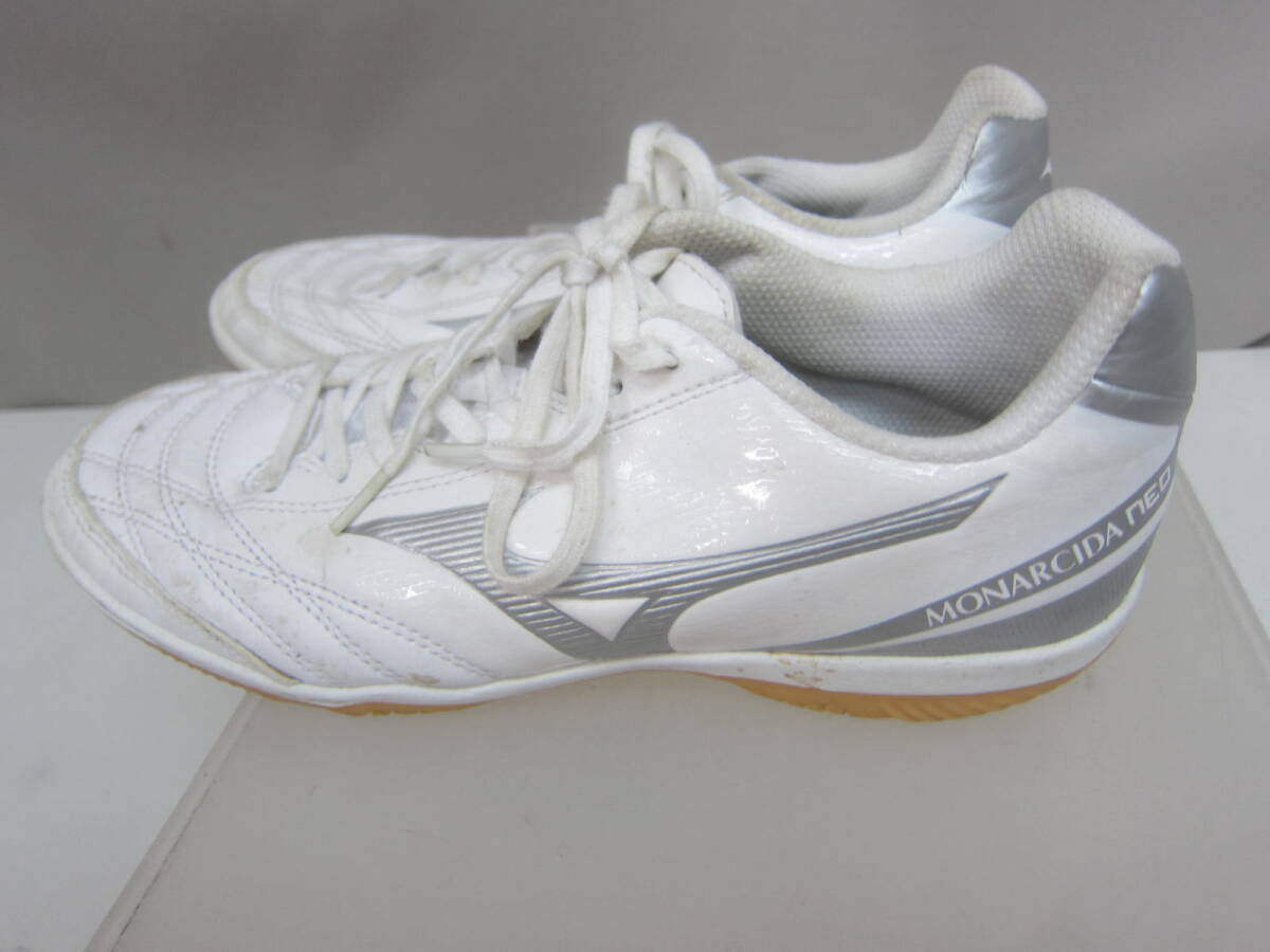 * futsal shoes * Mizuno /MIZUNO Raver sole white size 25.0. box none * long-term storage / name chronicle present condition goods #60