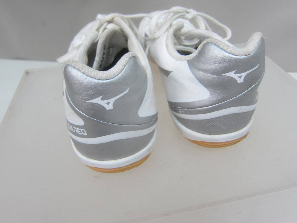 * futsal shoes * Mizuno /MIZUNO Raver sole white size 25.0. box none * long-term storage / name chronicle present condition goods #60