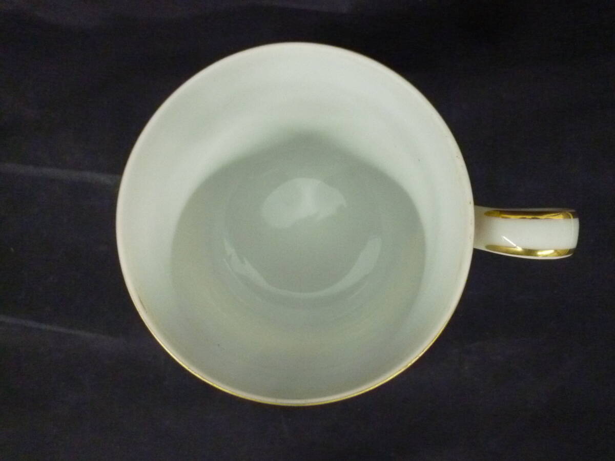 ▼ナルミ NARUMI CHINA カップ&お皿 ４客 直径カップ約7.3cm/持手2.7cm×高さ6.7cm 受け皿直径約15.2cm×厚さ2.2cm ※ジャンク品 ■60_画像5