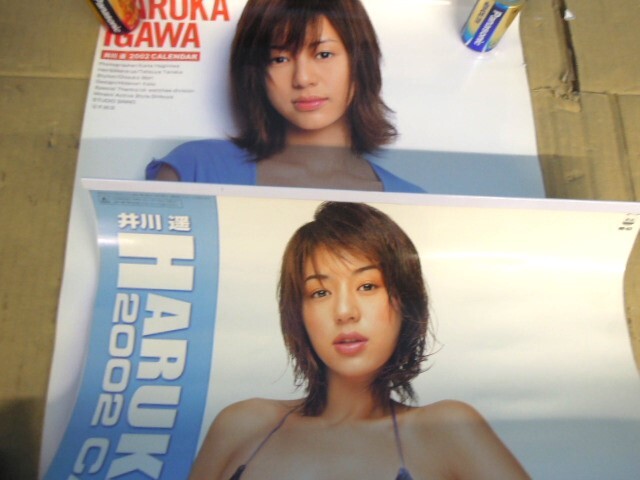 ●井川遥 カレンダー ２００２年 ２種セット 傷みあり※ジャンク■６０の画像1