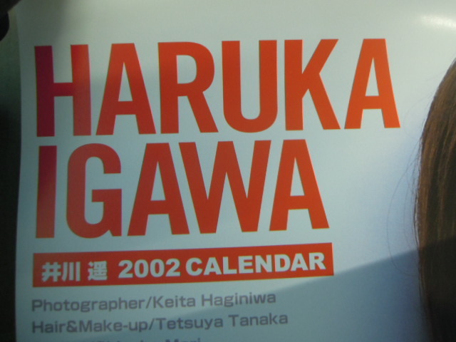 ●井川遥 カレンダー ２００２年 ２種セット 傷みあり※ジャンク■６０の画像6