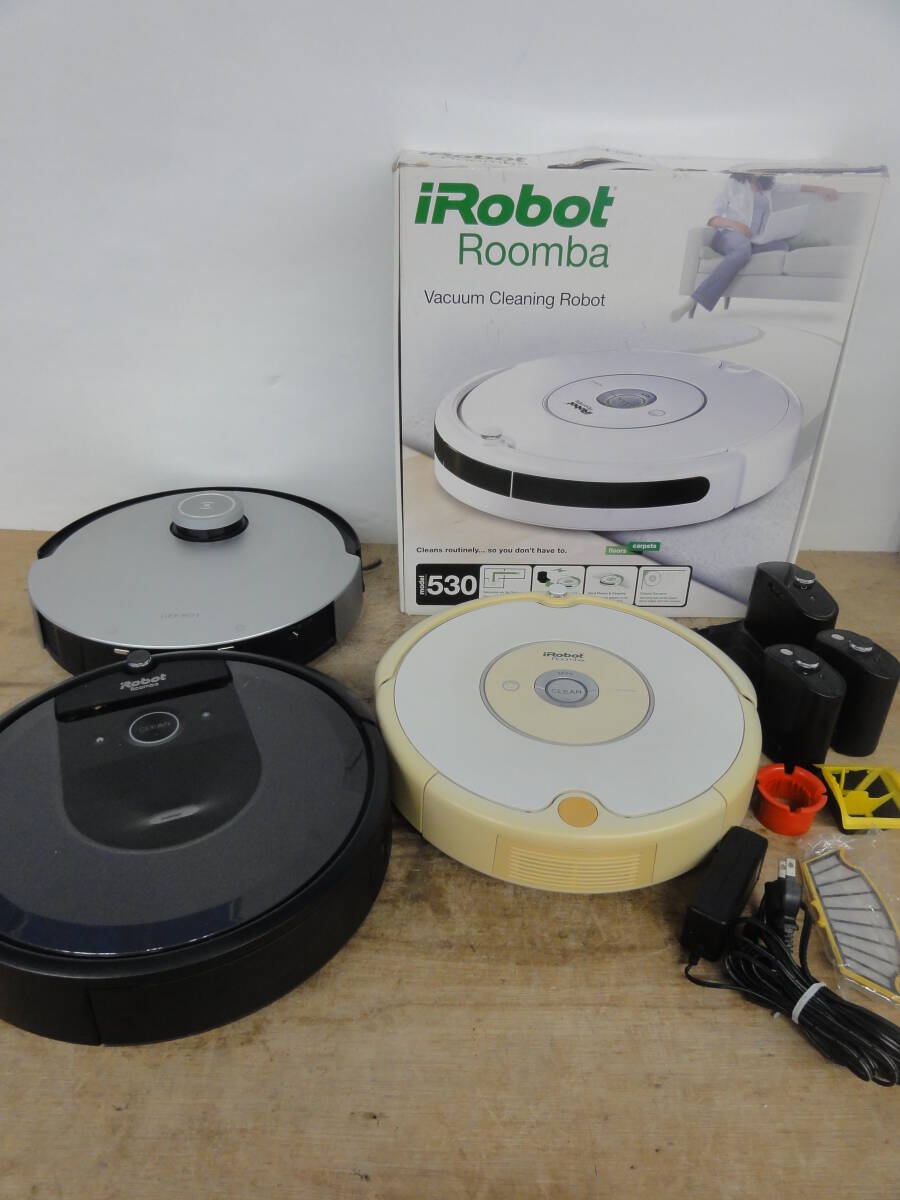 ♪ロボット掃除機 ３台 おまとめ / アイロボット Roomba ルンバ i7・531 / ecovacs DEEBOT 動作未確認 ※ジャンク品 ■１４０の画像1