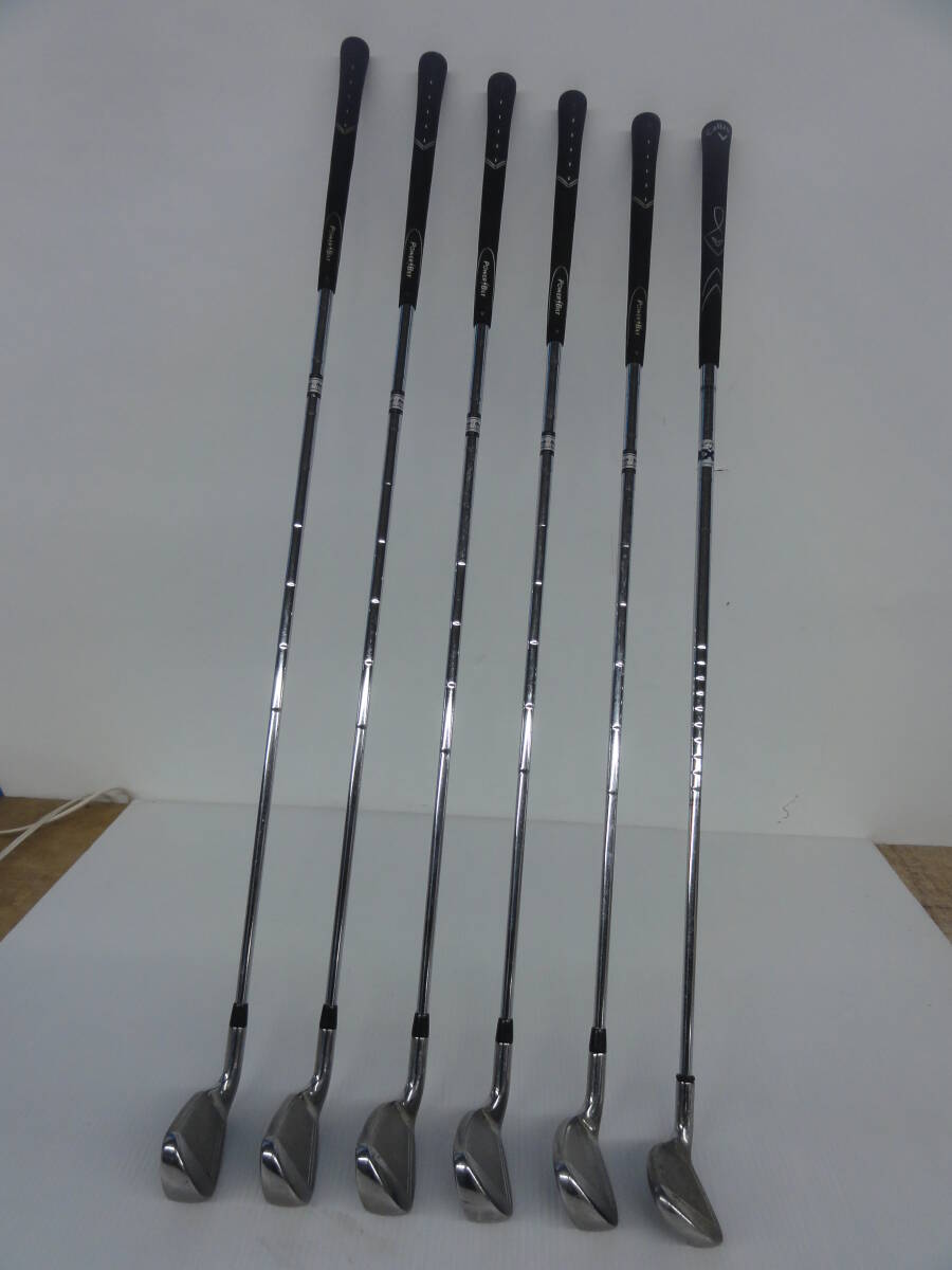 ♪POWER BILT パワービルト GRAND SLAM アイアン 6-9・P/FLEX:不明 Callaway キャロウェイ X-20 SW/UNIFLEX 合計6本組 右 ※現状品■１６０の画像8