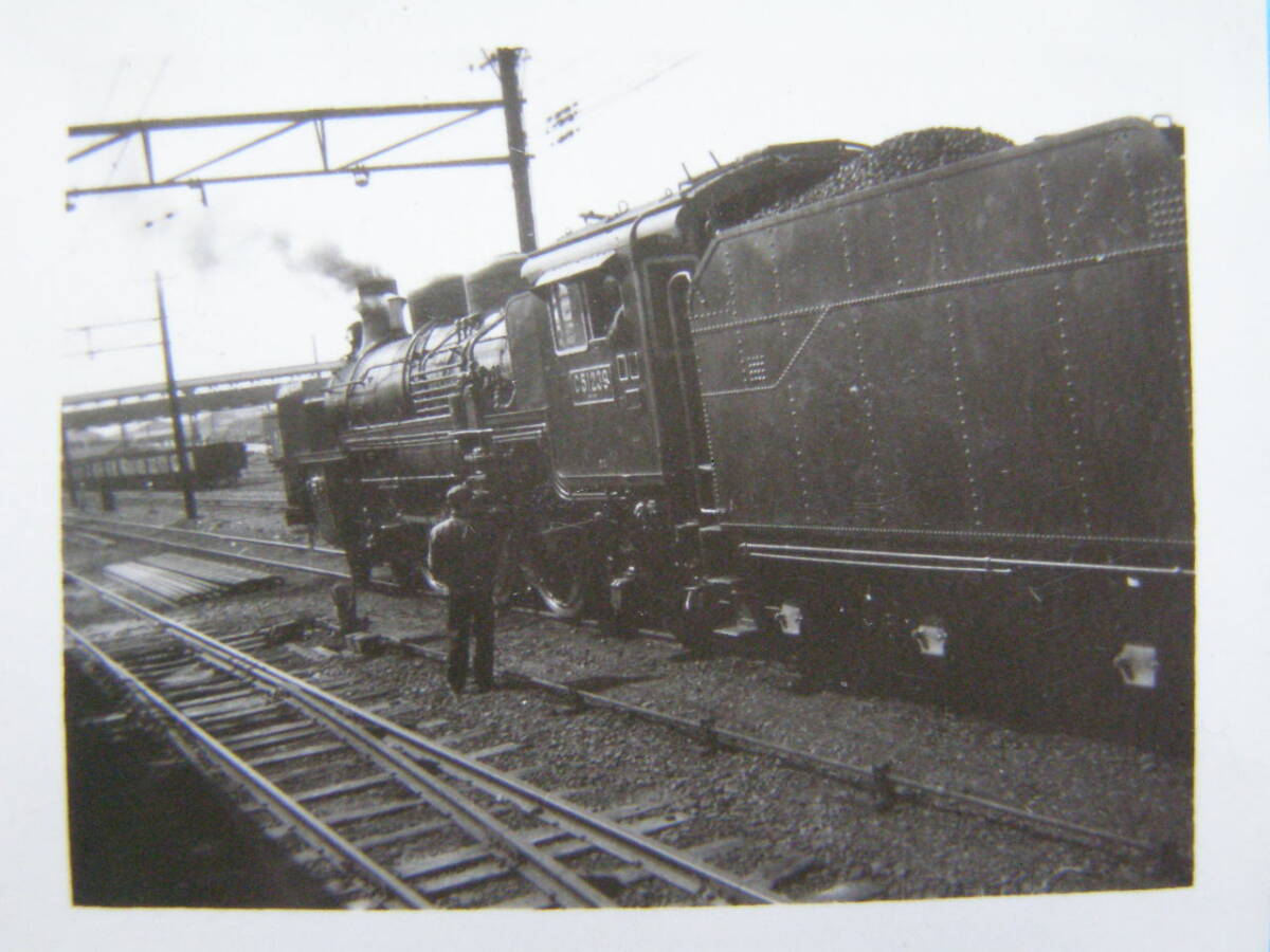 (J52)137 写真 古写真 電車 鉄道 鉄道写真 蒸気機関車 C51239 昭和25年4月8日 大崎駅_画像2