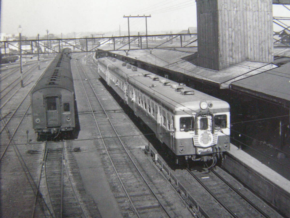 (J53)902 写真 古写真 電車 鉄道 鉄道写真 房総号 昭和35年10月1日 千葉駅 千葉_画像2