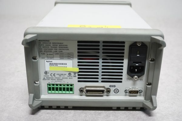 [SK][D4039812] Agilent アジレント E3633A DC POWER SUPPLY 安定化電源 サービスガイド付きの画像6