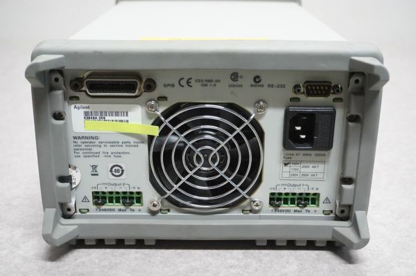 [SK][D4039412] Agilent アジレント E3649A DC Power Supply 直流安定化電源の画像7