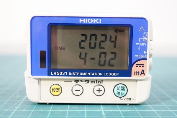 [NZ][C4034960] HIOKI 日置 LR5031 計装ロガー 直流電流 1ch 専用ケーブル、取扱説明書付き_画像2