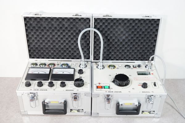 [NZ][D4044717S] 美品 SOUKOU 双興電機 OCR-25CVK (計測部)と(電源部)セット 多機能型試験装置 2020年4月製 専用ケーブル/取扱説明書等付きの画像2