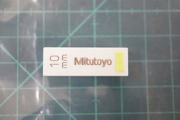 [NZ][T225360] Mitutoyo ミツトヨ 10mm セラミックゲージブロックバラ 元箱付きの画像2