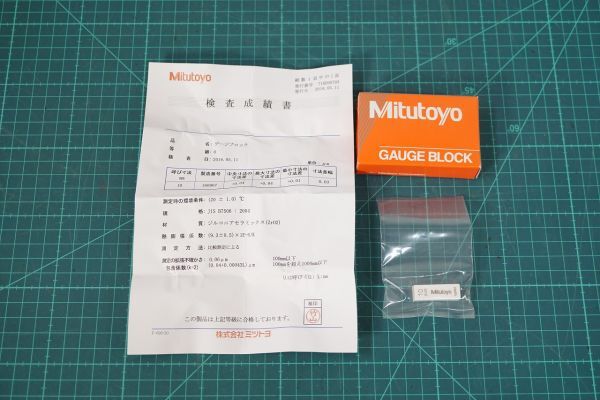 [NZ][T225360] Mitutoyo ミツトヨ 10mm セラミックゲージブロックバラ 元箱付き