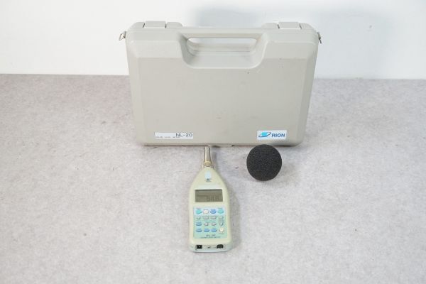 [NZ][C4026580] RION リオン NL-20 SOUND LEVEL METER 騒音計 サウンドレベルメーター 元ケース付き