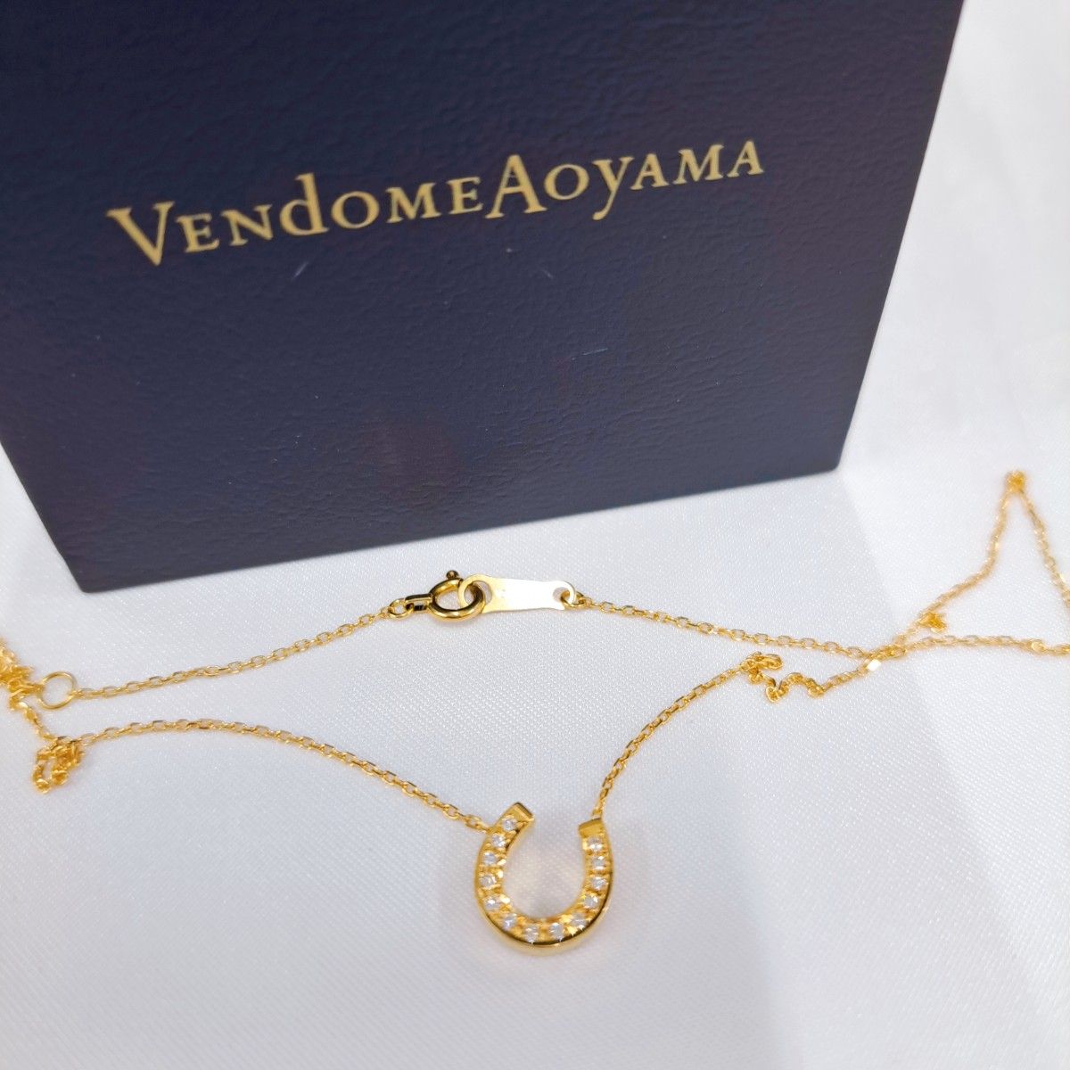 VENDOME AOYAMA 　ヴァンドーム青山　ネックレス　ホースシュー　馬蹄　K18　ダイヤモンド