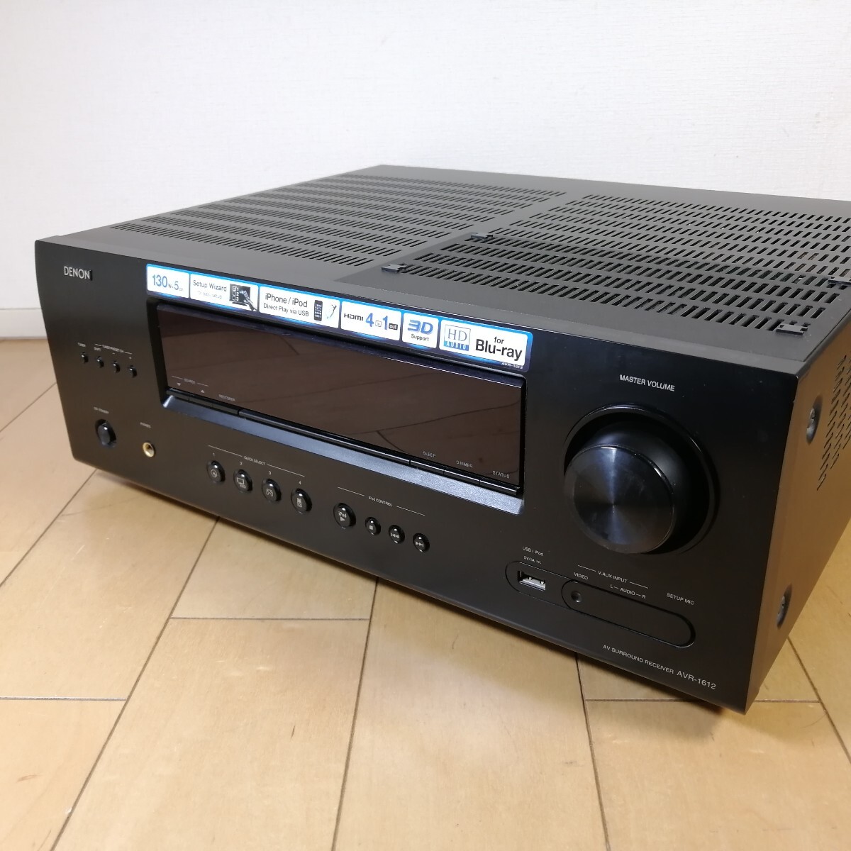 美品!! 動作確認済!! DENON デノン 130W×5ch AVサラウンドレシーバー AVR-1612の画像4