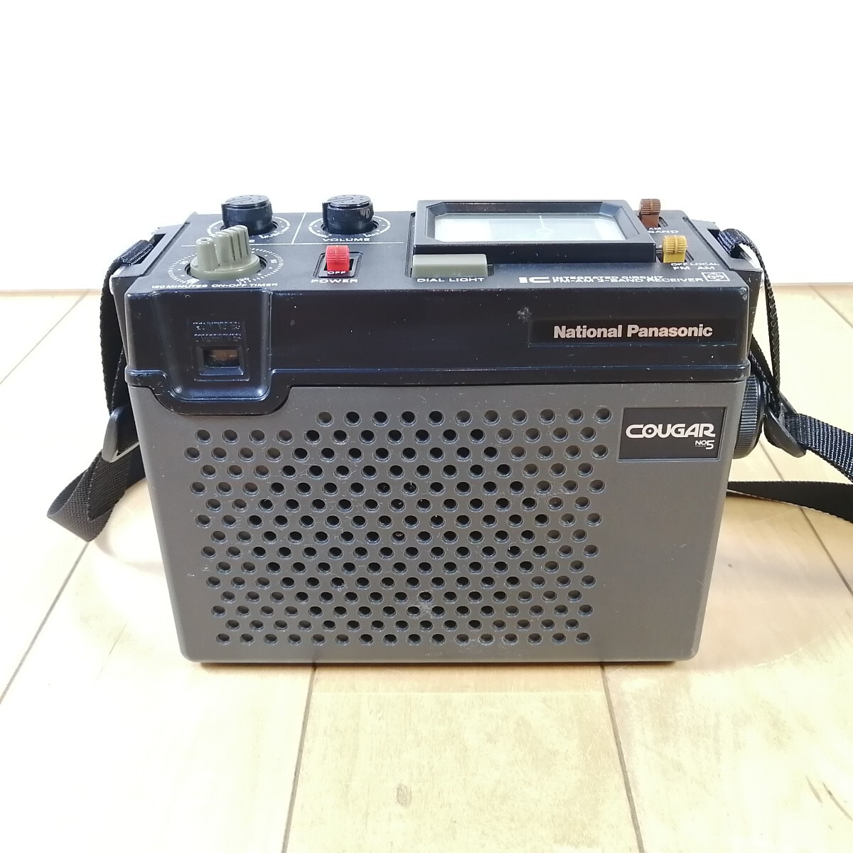 美品!! 動作確認済!! National Panasonic COUGAR クーガー FM-AM 2バンドレシーバー RF-727の画像1