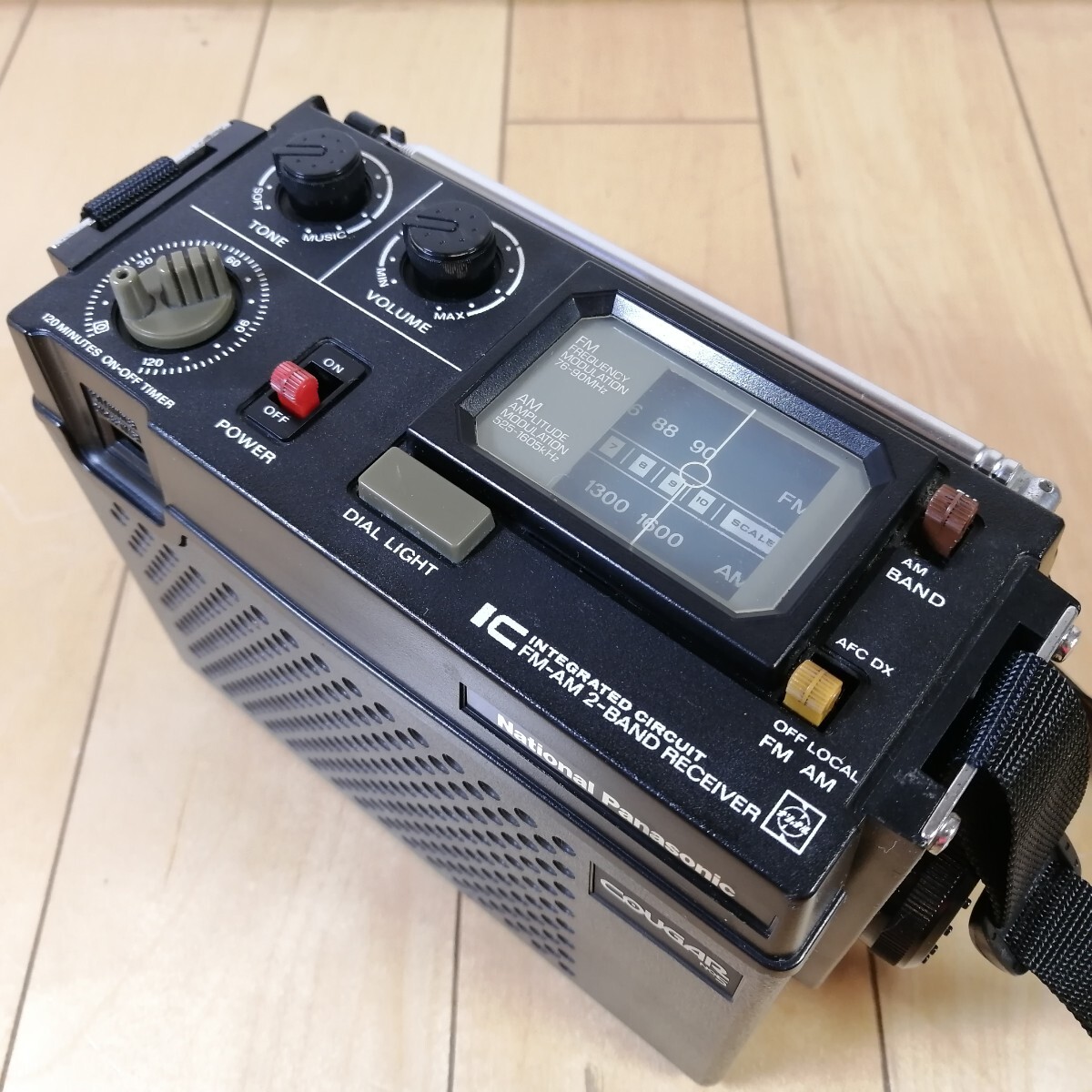 美品!!　動作確認済!!　National Panasonic　COUGAR　クーガー　FM-AM 2バンドレシーバー　RF-727_画像4