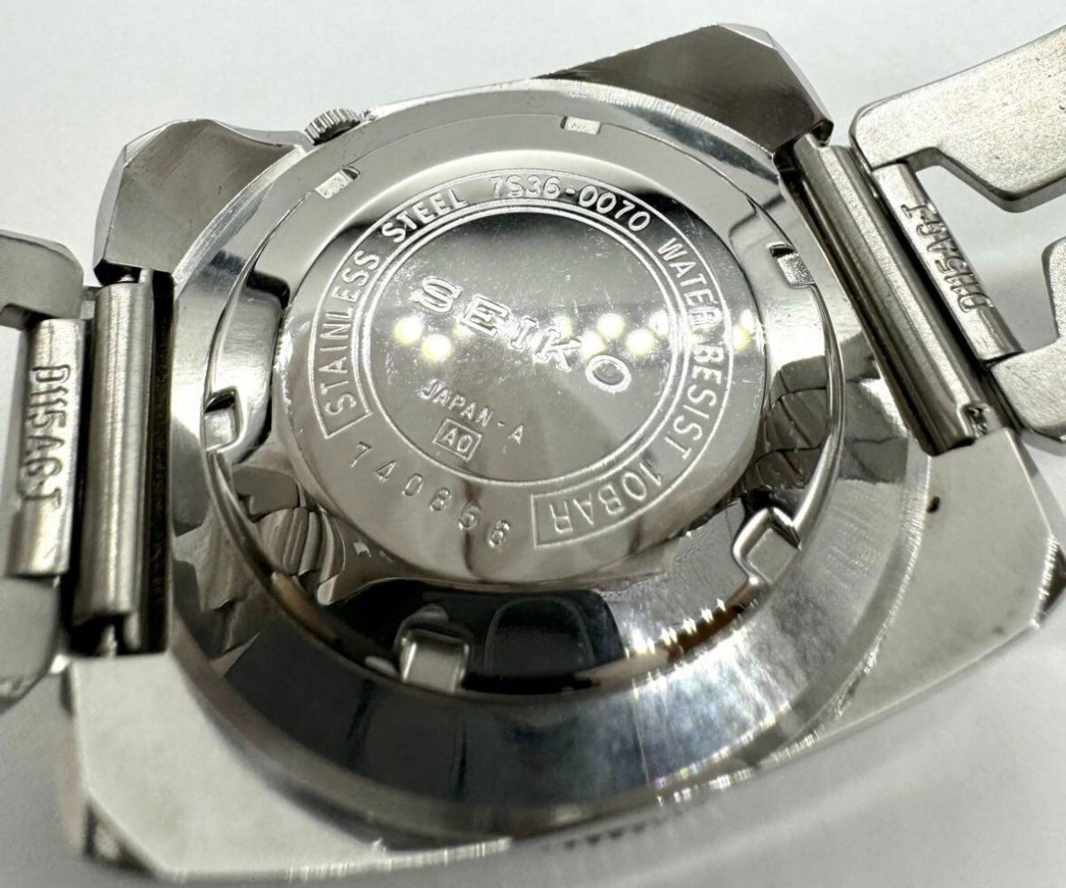 SEIKO 5 SPORTS RALLY DIVER SQUARE JDM セイコー 5 復刻版 7S36-0070 23石自動巻き デイデイト ラリーダイバー_画像8